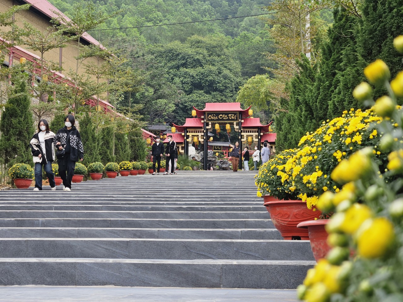 Chùa Cây Thị chào đón du khách và Phật tử từ 7:00 sáng đến 18:00 chiều mỗi ngày
