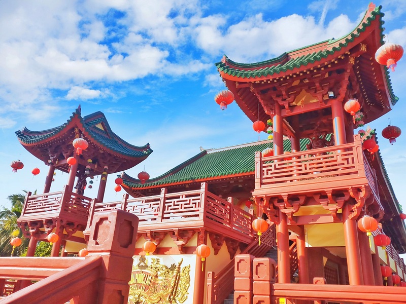Chùa Lầu được xây dựng và hoàn thành vào năm 2018 Chùa Lầu được xây dựng và hoàn thành vào năm 2018